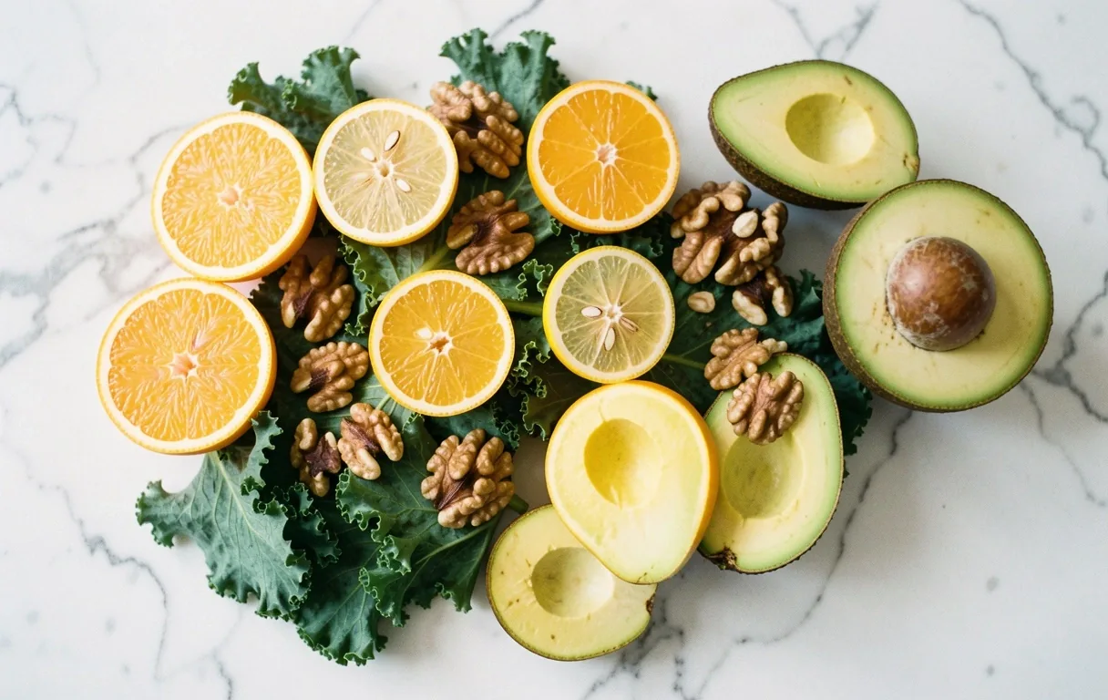 Vibrant fresh food selection